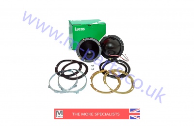 17 - 22. Metal headlamp bowl kit